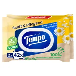 Tempo sanft & pflegend feuchte Toilettentücher 836198, 1 Doppel-Packung