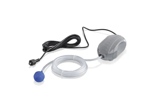 esotec Gartenpumpe Solar Ersatzpumpe Air-S Teichbelüfter - Wasserpumpen für die sichere Belüftung Ihres Gartenteichs - einfach handhabbar, mit Luftpumpe, 3 m Kabel und 2 m Luftschlauch für frisches Teichwasser.