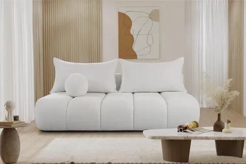Schlafsofa ANZIA in weiß von Fun Möbel
