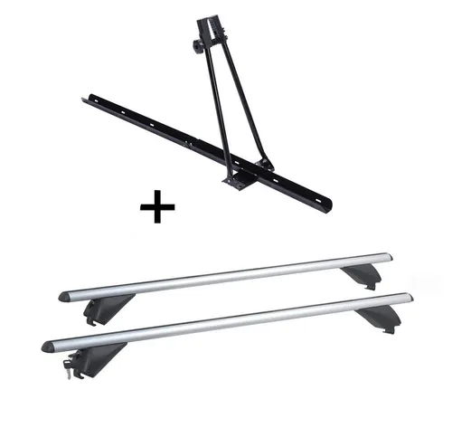 VDP Dachträger für Mitsubishi Outlander III (5Türer) ab 2013 mit Fahrradträger ORION - Fahrradträger ORION & Alu Dachträger RB003 für Mitsubishi Outlander III (5Türer) ab 2013, ideal für den sicheren Transport von Fahrrädern bis 15 kg, mit einfacher Montage und hochwertiger Verarbeitung.