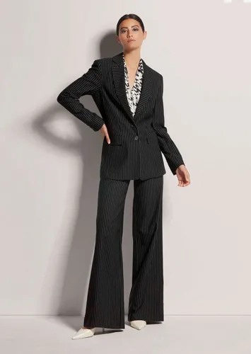 MADELEINE Kurzblazer Eleganter, taillierter Blazer Meliertes Design mit klassischem Reverskragen und Knopfverschluss