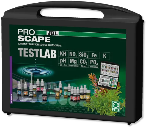 JBL PROAQUATEST LAB PROSCAPE Testkoffer - Wassertests & -aufbereitung: Umfassender Testkoffer mit 9 Tests für präzise Wasseranalysen in Süßwasseraquarien, ideal für Aquarienliebhaber.