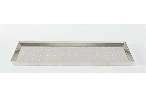 Pentole Agnelli Pasteria und Pizza, rechteckig, aus Legierung, 3003, gelocht, Aluminium, 50 x 35 x 3 cm