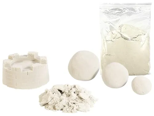Playtastic Super Sand: Kinetischer Sand, fein, beige, 1 kg (Kinetische Knete, Knetsand für Kinder, Modelliermasse)