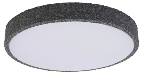 Moderne LED Deckenleuchte rund Ø 49 cm - Schwarz - Elegante LED Deckenlampe mit Click-DIM für drei Helligkeitsstufen. Ideal für Wohnzimmer, Schlafzimmer oder Flur. Der große Diffusor sorgt für blendfreies Licht und schafft eine gemütliche Atmosphäre.