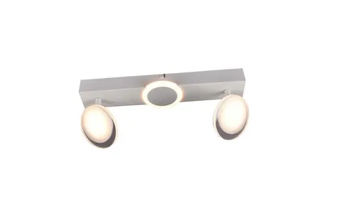 Brilliant Deckenstrahler Meriza - LED Spotbalken 2flg, Warmweiß - Lampen für gezielte Beleuchtung, 3-stufig dimmbar und energiesparend. Ideal für die Akzentuierung von Möbeln und Kunstwerken in mittelgroßen Räumen.