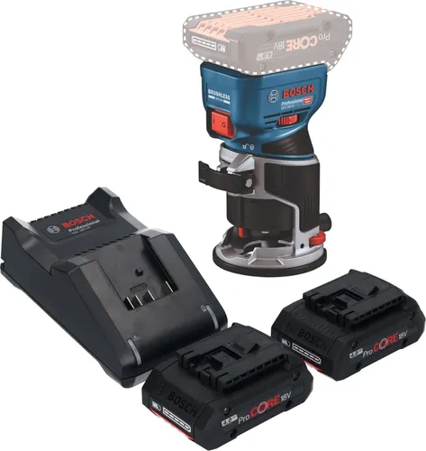 Bosch GKF 18V-8 Professional Akku Kantenfräse mit 2x ProCORE Akku
