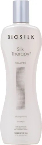 BioSilk Silk Therapy Shampoo 355 ml - Shampoo für jeden Haartyp, verbessert die Haarstruktur und spendet Glanz dank Silkproteinen. Mit pflanzlichen Extrakten für gesundes, leicht handhabbares Haar.