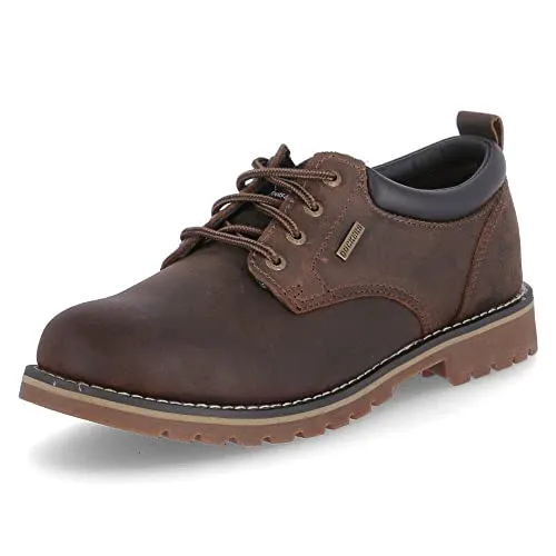 Dockers by Gerli Herren 39WI010 Sneaker, Braun (Cafe 320), 42 EU - Herren-Schnürhalbschuhe mit weich gepolsterter Innensohle für hohen Tragekomfort, ideal für den Alltag und Freizeit.