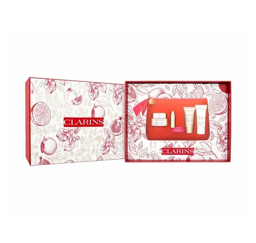 Clarins Nutri Lumiere Collection Set - Tagespflege-Set mit 50ml Creme, 10ml Lotion und 15ml Nachtpflege für strahlende Haut und intensive Feuchtigkeit.