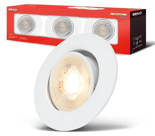 LED Einbaustrahler 68mm 3er Set Flach Einbauleuchten Einbauspot 230V