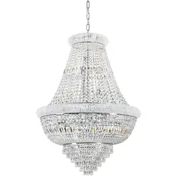 Ideal Lux 243597 Pendelleuchte Dubai 24x40W | E14 in silber von Ideal Lux