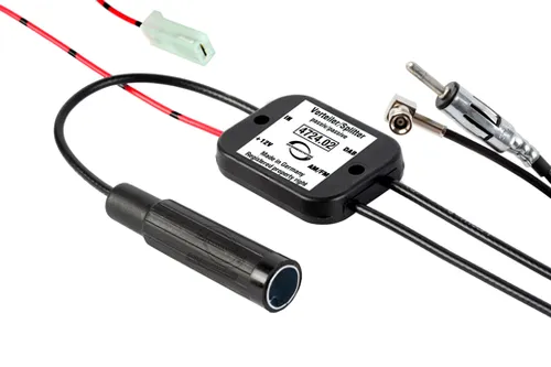 ATTB 4724.02 Rundfunkverteiler passiv FM/AM DIN und DAB+ - Zubehör für Car HiFi mit einfacher Befestigung und Phantom Stromversorgung für externe Antennen oder Verstärker. Ideal für optimale Empfangsqualität im Fahrzeug.