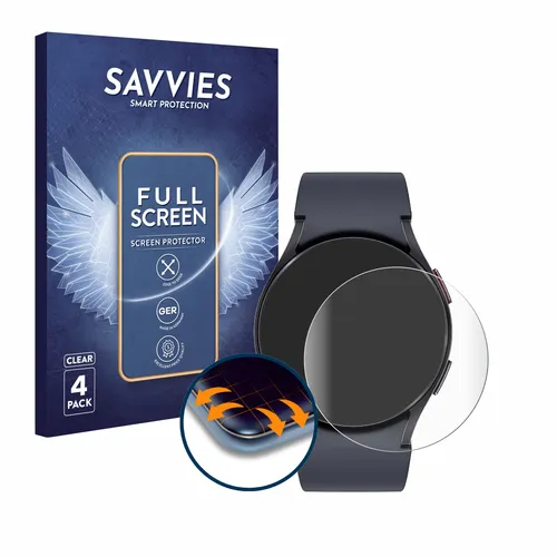 4x Full-Screen Schutz Folie für Samsung Galaxy Watch 6 / 5 (44 mm) 3D Display