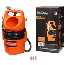 Kraft&Dele Pneumatische Sandstrahlkabine KD5932 – 10 l, 4 Düsen, 80–120 PSI