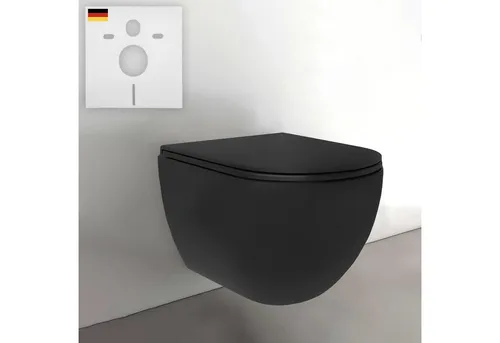Alpenberger Tiefspül-WC in schwarz von Alpenberger