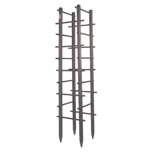 UNUS Rankturm aus Holz, 150 cm hoch, Grau - Rankgitter für Kletterpflanzen, wetterfest und langlebig. Bietet zuverlässigen Halt für Gemüse und Blumen, ideal für Garten und Gewächshaus.