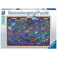 Puzzle Sternbilder 2000 Teile - Spielzeug - Herausforderndes 2000 Teile Puzzle mit faszinierenden Sternbildern, ideal für Astronomie-Fans und Puzzle-Liebhaber ab 14 Jahren.