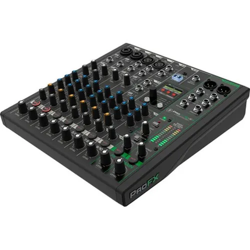 Mackie ProFX10v3+ Mischpult - Mischpult mit 4 Onyx Mikrofon-Preamps, hochauflösender GigFX+-Effekt-Engine und bidirektionalem Bluetooth® für Musik-Playback und Anrufeinspielung.