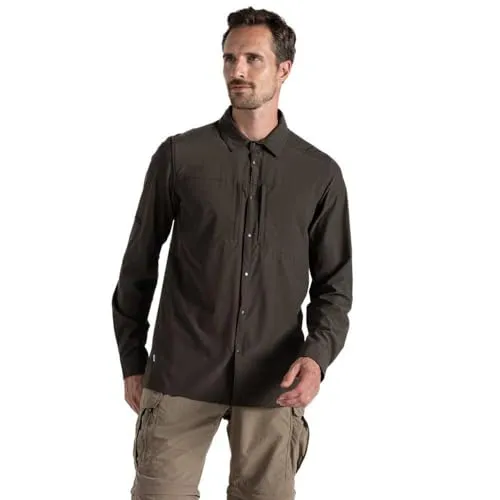 Craghoppers NosiLife Pro Langarm Hemd V - XXL - Sporthemden für Herren mit integrierter NosiLife-Technologie, die Insekten abwehrt und für optimalen Komfort sorgt. Ideal für Outdoor-Aktivitäten bei jedem Wetter.