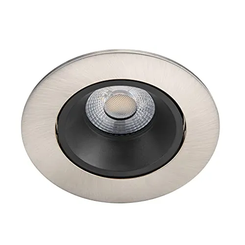 Philips LED Einbauspot Abrosa, nickel, 9W, IP44 Schutzart, dimmbar, warmweißes Licht (2.700K)