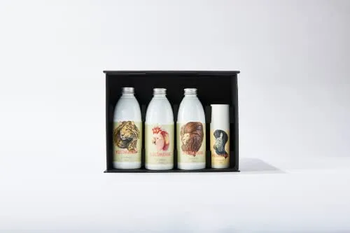 Kultmähne Haarpflege-Set 4-tlg. – Pflege für traumhaftes Haar - Haarpflege-Set in Geschenkbox mit Shampoo, Haarkur, Balsam und Leave-in Serum. Vegan, parabenfrei und silikonfrei für gesundes, strahlendes Haar.