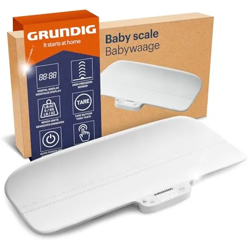 Grundig Personenwaage Babywaage mit Körperlängen Messung von Grundig