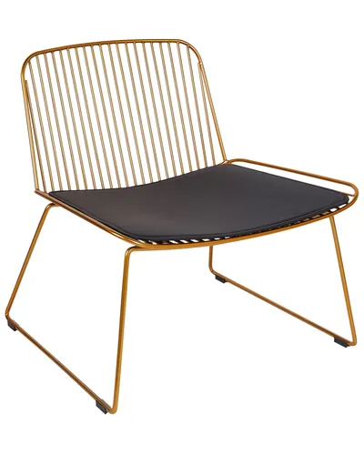 Metallstuhl Snorum in Gold/Schwarz in gold von Beliani