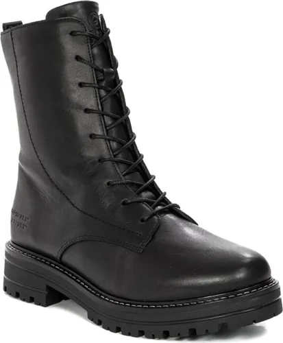 Remonte Damen D2278 Springerstiefel, schwarz - Wanderschuhe aus hochwertigem atmungsaktivem Echtleder mit wärmendem Samtvelour-Futter und rutschfester Light TR-Laufsohle für optimalen Komfort.