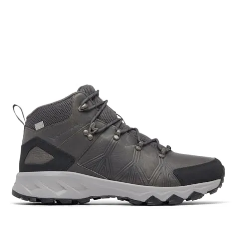 Columbia PEAKFREAK II MID OUTDRY LEATHER Herren-Wanderschuhe - Wasserdichte Wanderschuhe mit Navic Fit System für perfekten Sitz und Techlite+ Dämpfung für Komfort auf langen Touren. Ideal für jedes Terrain dank herausragender Traktion.
