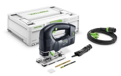 Festool Stichsäge PSB 300 EQ-Plus TRION, 720 W - Sägen: Hochpräzise Pendelhub-Stichsäge mit 720 W Leistung und werkzeuglosem Sägeblattwechsel für ausrissarme Schnitte und ergonomische Handhabung.