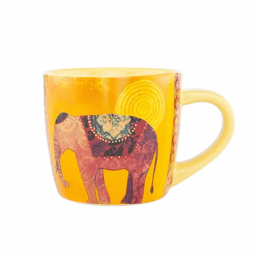 bodhi YogiMug Keramiktasse Elephantasy in gelb von Bodynova