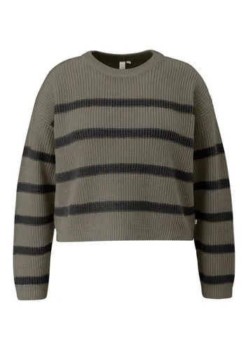 QS Rundhalspullover mit Streifenmuster