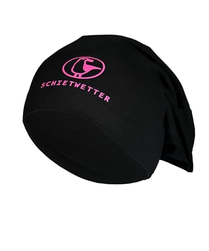 SCHIETWETTER Unisex Erw. Leichte Beanie Mütze Möwe, Übergangsmütze, dünne Kopfbedeckung, Logo-Print, stretch, warm, einfarbig