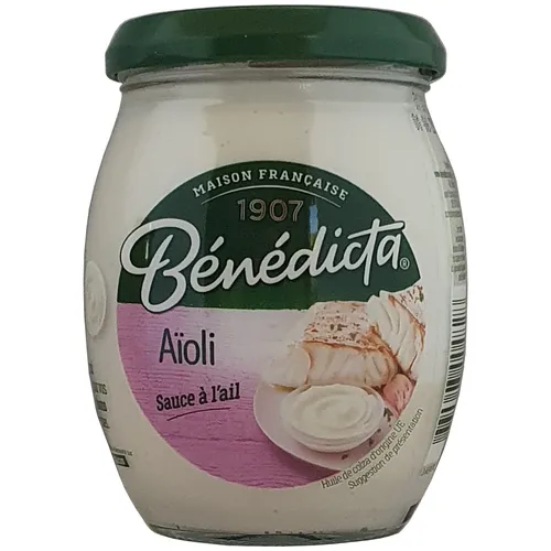 Bénédicta Aioli Sauce 260g Glas