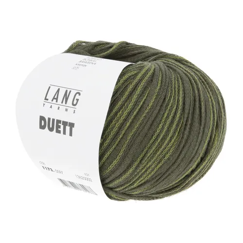 Wolle Kreativ! Lang Yarns - Duett Fb. 97 olive dunkel olive hell 50 g