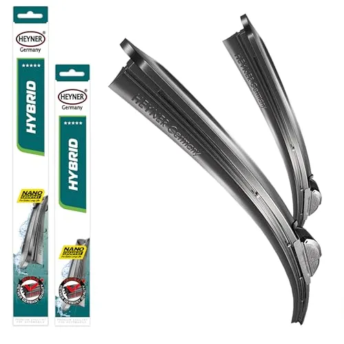 HEYNER Scheibenwischblätter Set für AUDI A3 Cabriolet (04.2008 - 05.2013) - Scheibenwischerblätter Set für AUDI A3 Cabriolet, optimiert für beste Wischleistung. Mit NANO-Graphit-Technologie für leises, streifenfreies Wischen bei allen Witterungsbedingungen.