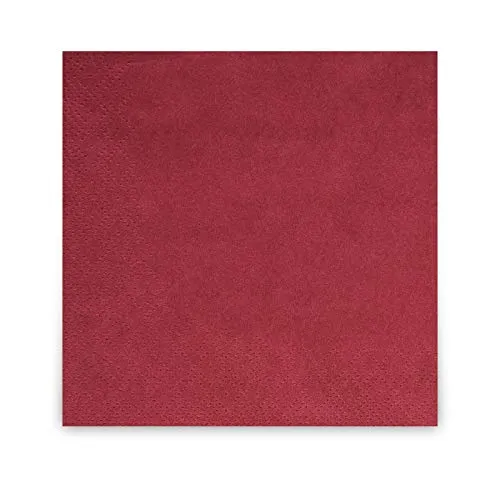 Cocktailservietten, 2-lagig, 24 x 24 cm, Inhalt 300 St., für jeden Anlass, jeweils abgestimmt auf Einrichtung und Dekoration, für Gastronomie und Zuhause, bordeaux