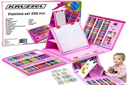 Maaleo Sada na malování 208 díl v pouzde ISOx - Sonstige Kreativspielzeuge – XXL-Malset im praktischen Koffer mit 208 Teilen, ideal für kreative Kinder und perfekt für die Schule oder unterwegs.