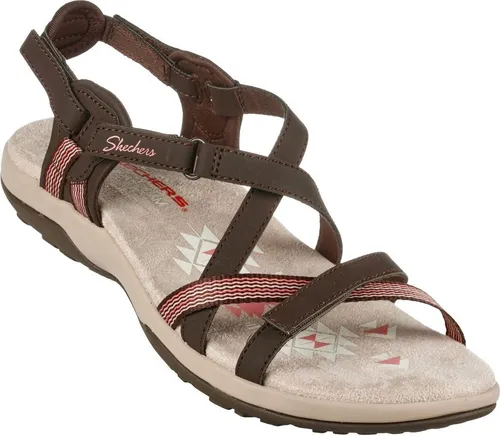 Skechers Trekkingsandalen Damen 39362D313633313135 Braun 42 EU - Klassische Sandalen mit anatomischem Memory Foam Fußbett für höchsten Komfort. Hergestellt aus veganen Materialien, ideal für warme Tage und stilvolle Casual-Looks.