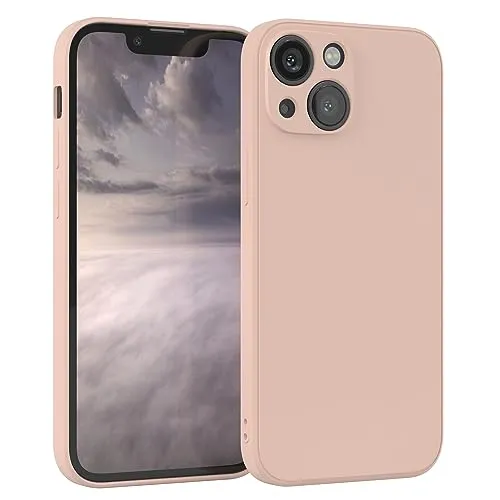 EAZY CASE - Silikonhülle für iPhone 13 Mini Hülle Silikon Case Rosa weich stoßfeste Handyhülle iPhone 13 Mini Schutzhülle mit Kameraschutz Dünn Premium Schutz Cover TPU Phone Bumper in Altrosa Pastell