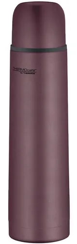 THERMOcafé by THERMOS TC BEVERAGE BOTTLE 0,70l burgundy mat - Thermobehälter mit 12h heiß & 24h kalt: Ideal für Schule, unterwegs & Büro – absolut dicht und geschmacksneutral aus robustem Edelstahl.