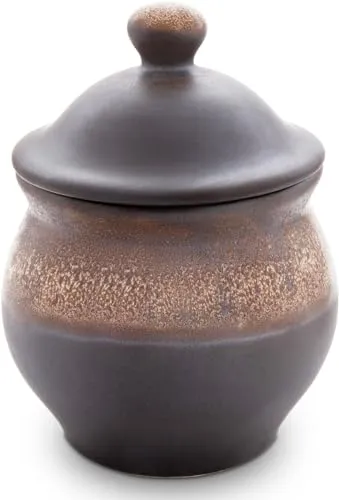 Original Bunzlauer Keramik Vorratsdose 1,0 Liter - Design ZACIEK - Frischhaltedosen mit traditionellem Design, ideal zur Aufbewahrung von Lebensmitteln und als dekoratives Element in Ihrer Küche.
