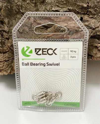 Zeck Wels Ball Bearing Swivel 90kg 3 Stück Kugellager Wirbel NEW