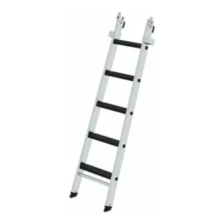 MUNK Stufen-Glasreinigerleiter Mittelteil mit clip-step R 13 - Leiter für Glasreinigung, aus stabilem Aluminium gefertigt, mit rutschhemmenden Stufen und sicherem Stand durch nivello-Traverse. Ideal für professionelle Anwendungen.