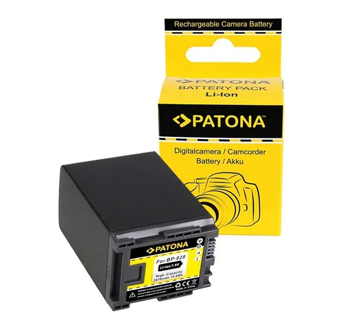 Akku für Canon BP-828 und BP-827 in schwarz von PATONA