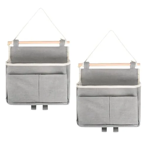 KEORHEZ Zwei Hängeorganizer, Wandorganizer, mit Unterteiltem Stauraum und Großem Fassungsvermögen – Perfekt für Büros, Schlafzimmer, Wohnheime und Mehr