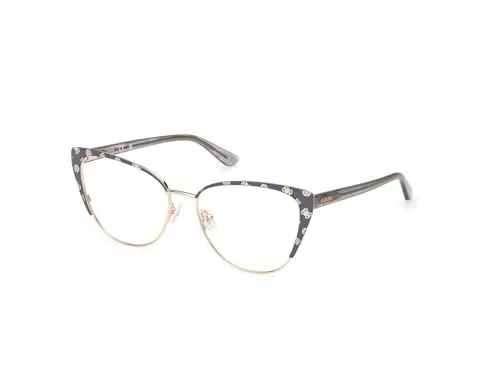 Guess Brillen GU50121 020 matte grey - Damenbrille - Verschreibungspflichtige Brillenfassung für Damen in stylischem matte grey, Größe 53/16/145, inklusive 2 Jahre internationaler Garantie.