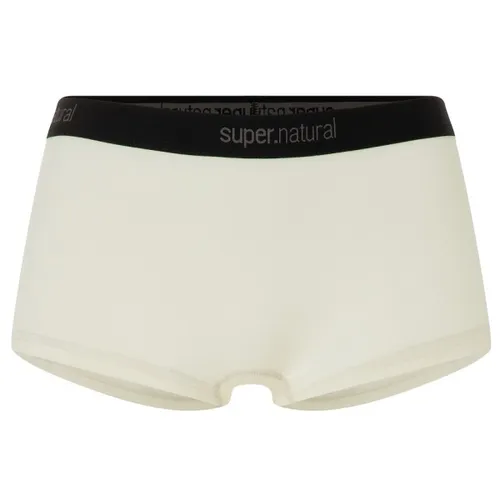 Super.Natural W TUNDRA175 Boyfriend Hipster fresh white (620) XS - Funktionsunterwäsche für Damen, temperaturregulierend und atmungsaktiv mit optimaler Passform dank breitem, elastischem Bund – ideal für aktive Frauen.