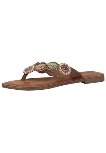 Lazamani Zehensteg Leder/Textil . Zehentrenner